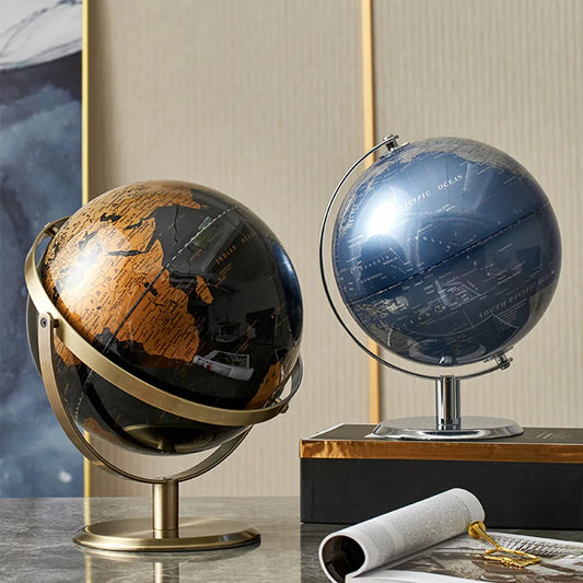 Retro World Globe Decoration Map