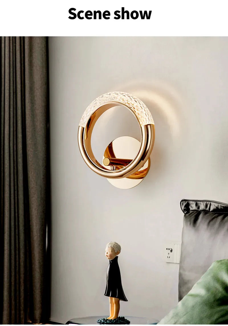 Nordic Wall Lamp Bedroom Bedside Wall Light Home Decoration Luxury Inernal Sconce Indoor Living Room Aisle Fashion Luminaria бра