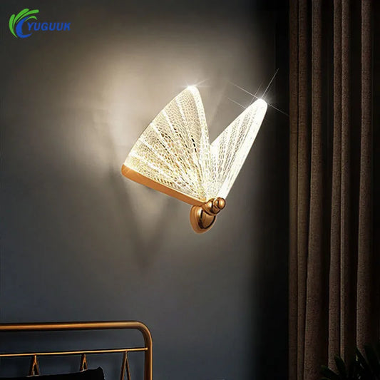 Modern LED Butterfly Wall Lamp Indoor Lighting